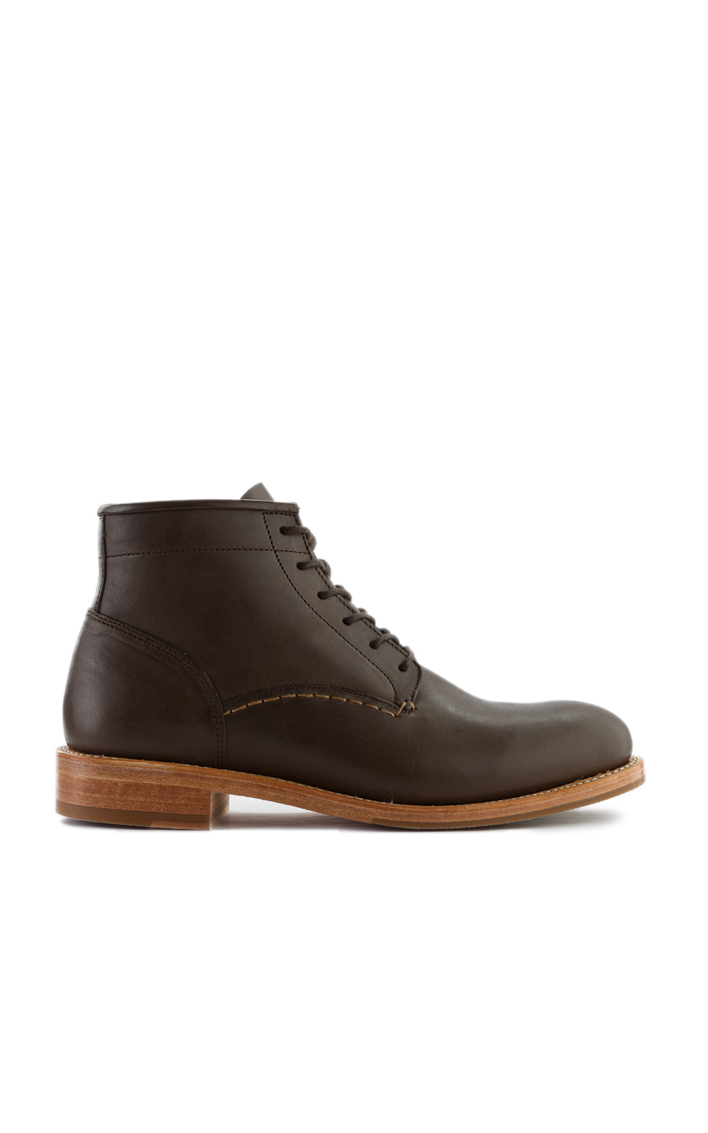 Vegetable Tanned Brown Leather Boots by Butts and Shoulders